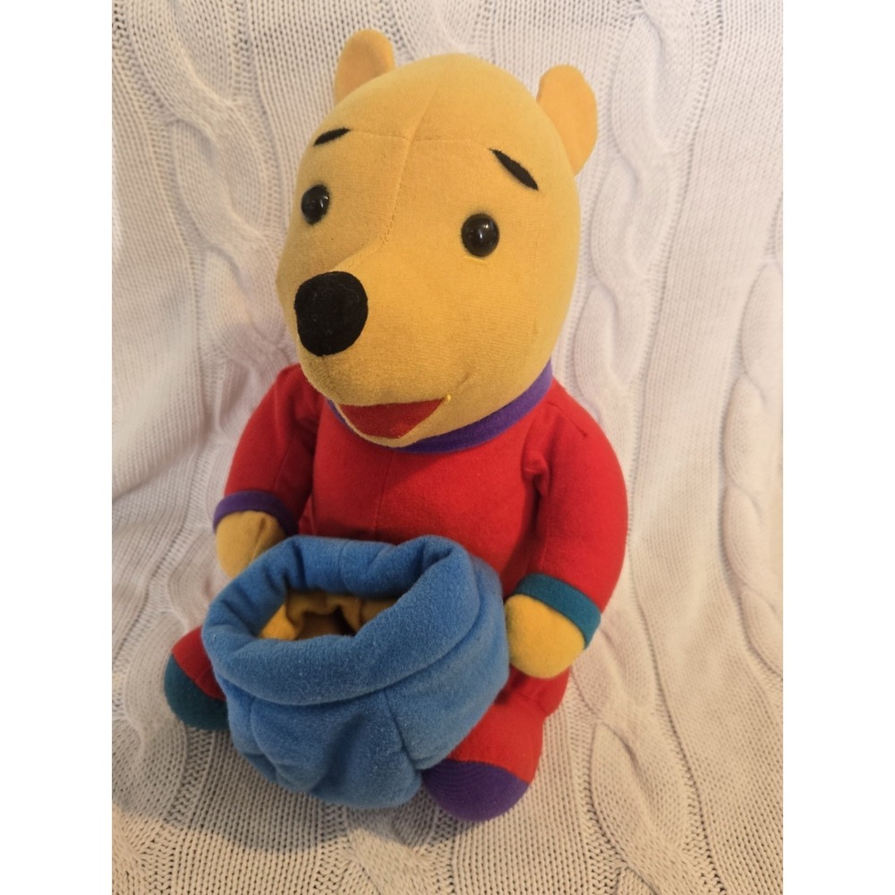 VTG Disney Winnie The Pooh Plush Honey Pot Pouch Stuffed Animal No Accessories